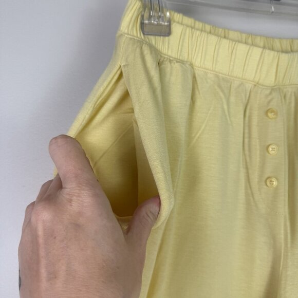 IVL Collective Boxer Pajama Pant Comfy Small Yellow Tencel Jersey Relaxed Fit - Picture 6 of 8